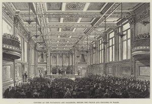 Concert at the Piccadilly Art Galleries, before the Prince and Princess of Wales by Frank Watkins
